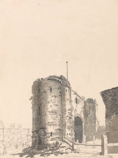 The Land Gate, Rye, Sussex by Thomas Girtin